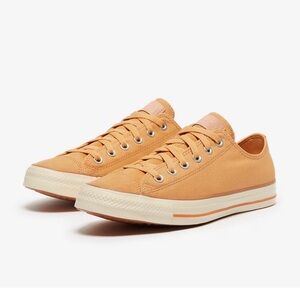 Converse All Star Unisex Suede Canvas Low Top Mustard Sneakers Sz W 11 M 9 NWT